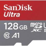 SanDisk 128GB Ultra microSDXC UHS-I Memory Card - Up to 140 MB/s, C10, U1, Full HD, A1, Micro SD Card - SDSQUAB-128G-GN6MN