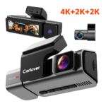 4k Dash Cam 3 Channel Ai Dash Cam Front and Rear Super Night Vision WiFi GPS Car DVR Recorder for Car